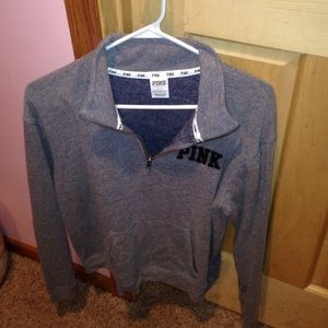 Vs pink half zip