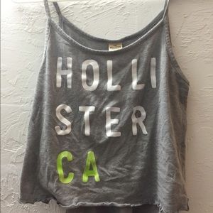 Hollister gray crop top