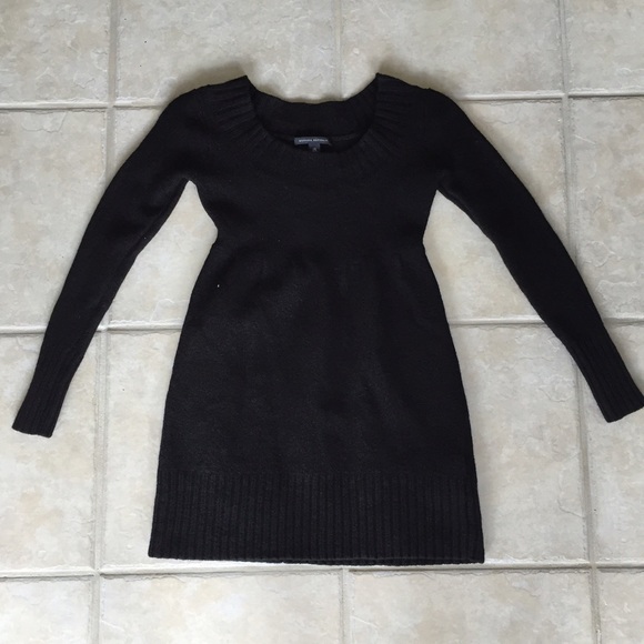Banana Republic black wool dress sz XS