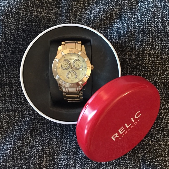 Relic Gold Watch