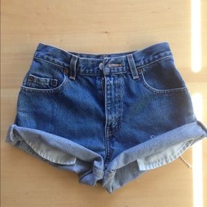 Levi's high waisted shorts