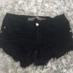 Brandy Melville black cutoff shorts