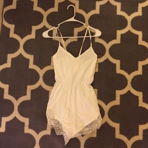 White Lace Romper
