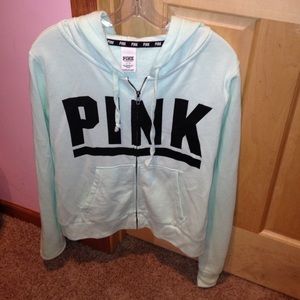 Vs pink zip up sweatshirt