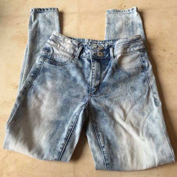 Hipster high waisted skinny jeans
