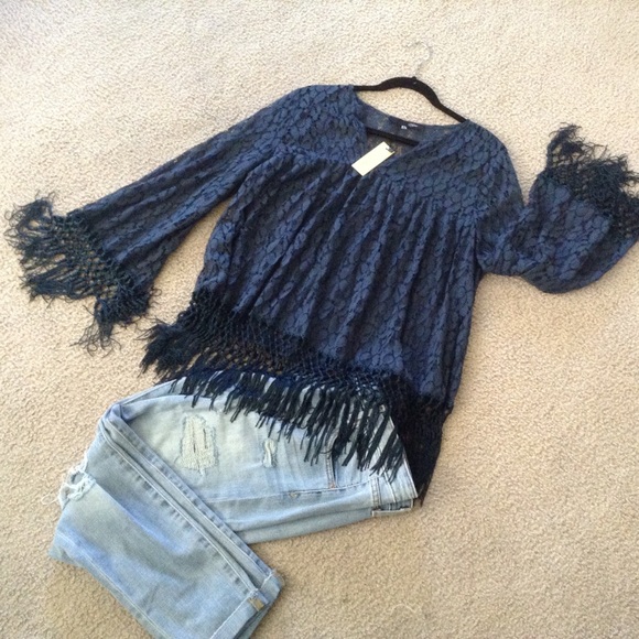 Gorgeous Boho Top with Fringe