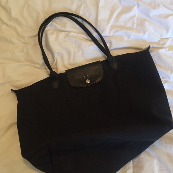 long champ bag black