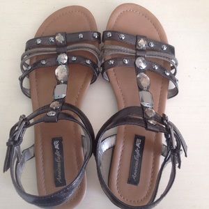 American Eagle Bronze Gladiator Sandals