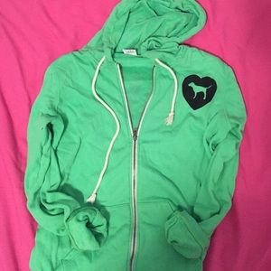 VS pink hoodie
