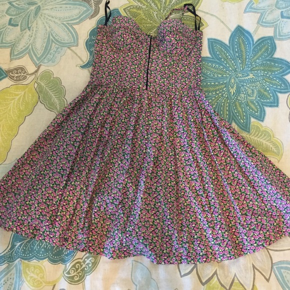 Victoria's Secret strapless floral dress