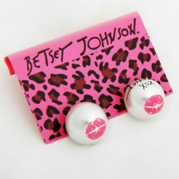 Betsey Johnson Faux Pearl Earrings