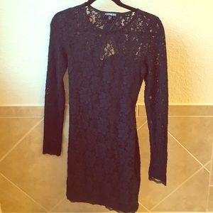 BRAND NEW Express Black Lace Dress - Size Small