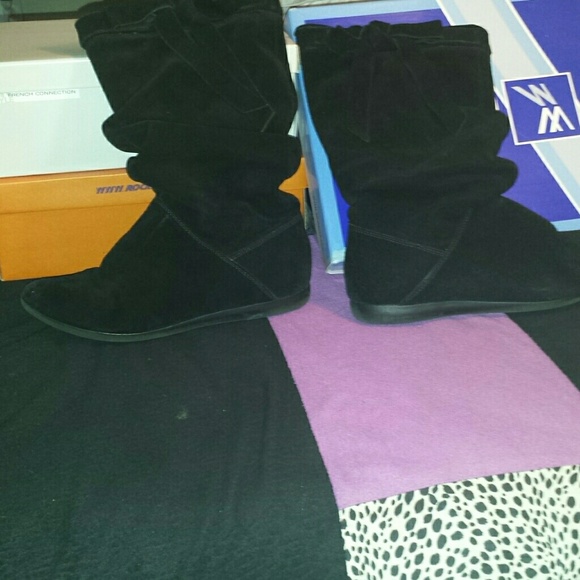 Black Suede Boots