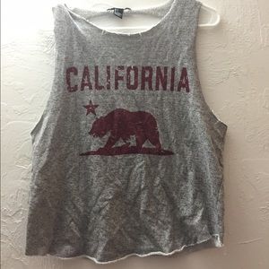 Gray California tank top