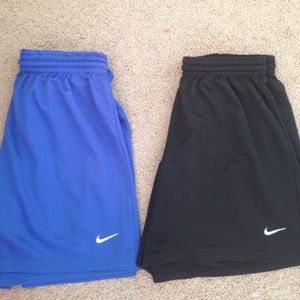 Black and Blue Nike Shorts