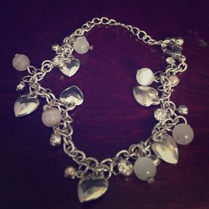 Heart charm bracelet