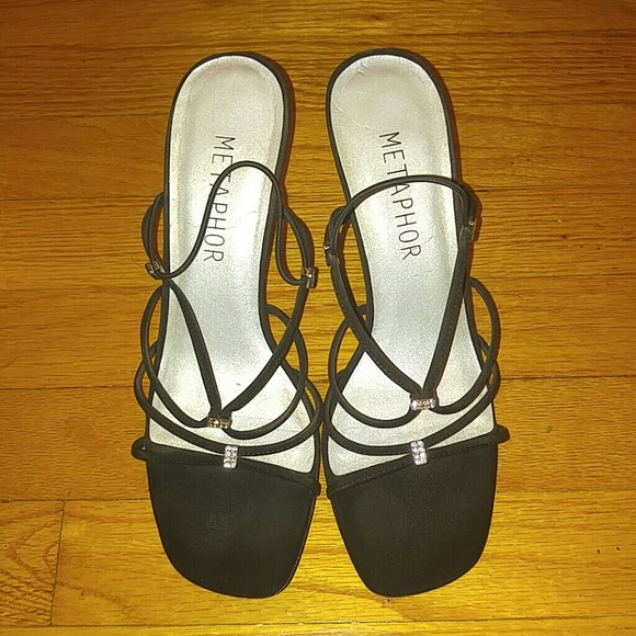 Black Strappy Heels
