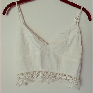Sabo Skirt White Crop Top