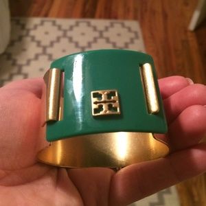 Tory Burch enamel panel  Cuff Bracelet
