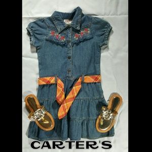 Girls Carter Denim Dress