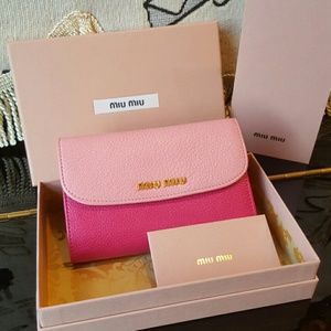 Authentic Miu Miu Pink Wallet
