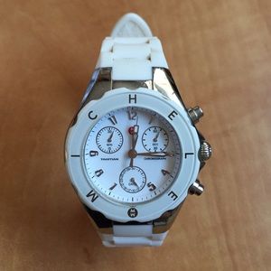 MICHELE Tahitian Jelly Bean white watch