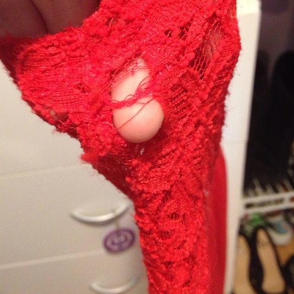 Red Lace Dress - Picture 2 of 4