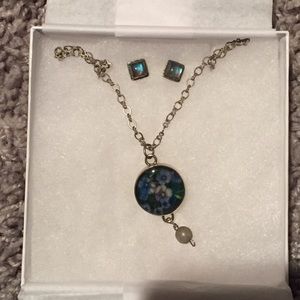 Necklace and Earrings Gift Set in original box!