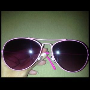 Hot pink aviator sunglasses