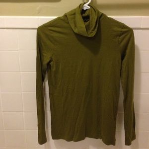 Green turtleneck