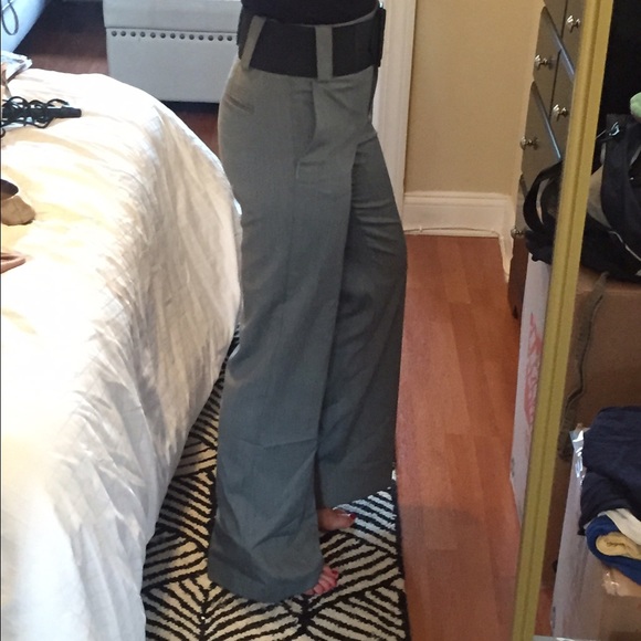 Express design studio highwaisted gray dress pants - Picture 2 of 5