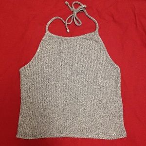 SOLD ON MERC Brandy Melville Gray Sachi Halter
