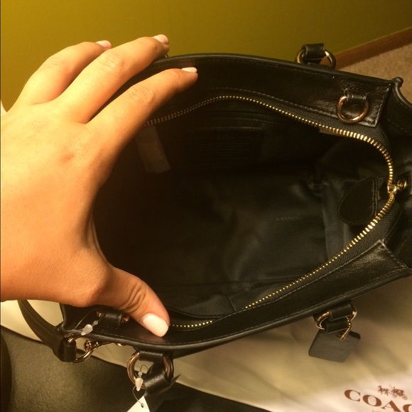 BRAND NEW black Coach purse - Picture 2 of 4