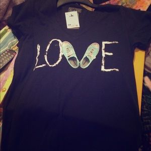 Black Converse AllStar Love T-Shirt