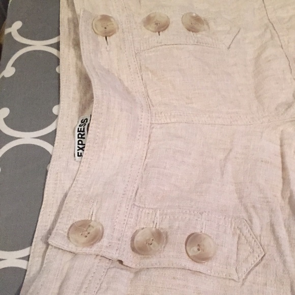 Express linen shorts size 6 - Picture 3 of 3