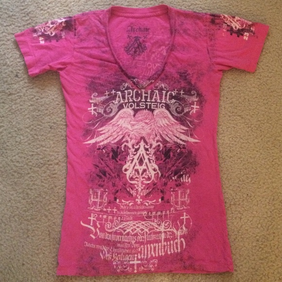 Hot Pink Archaic Affliction T-Shirt