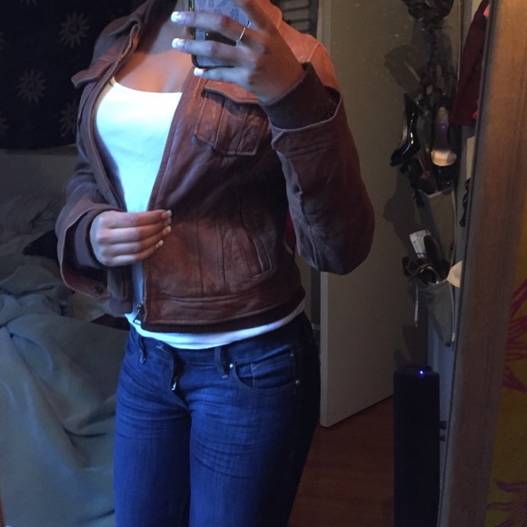 🚫🚫sold🚫🚫Genuine leather jacket - Picture 2 of 4