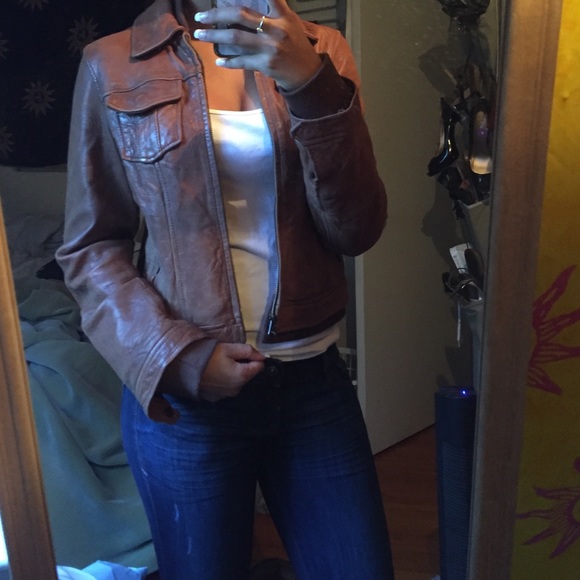 🚫🚫sold🚫🚫Genuine leather jacket - Picture 3 of 4