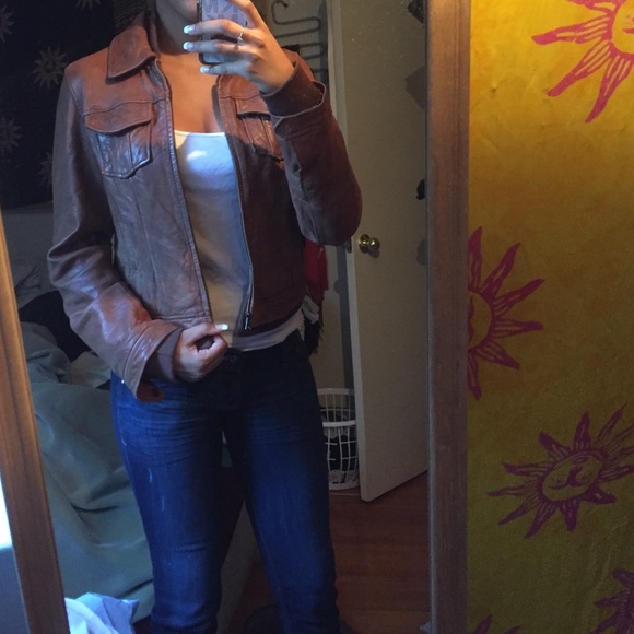 🚫🚫sold🚫🚫Genuine leather jacket - Picture 4 of 4