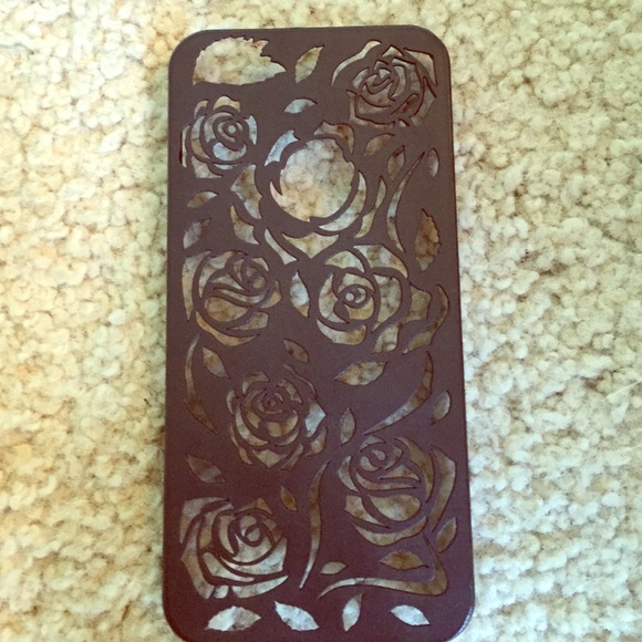 Black flower iPhone case