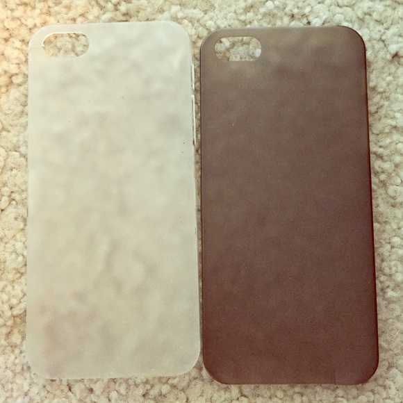 Black & white translucent iPhone cases
