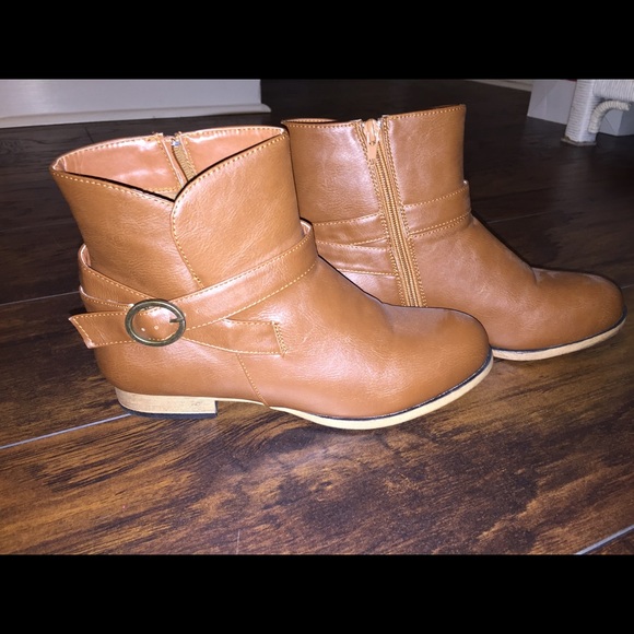 Brown booties
