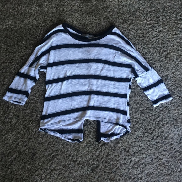 Black and white striped sweater