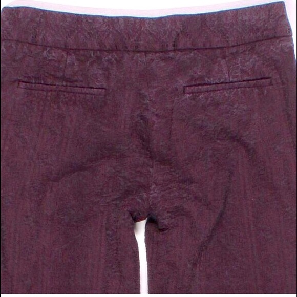 ELIE TAHARI Textured Fabric Stretch Pants Purple 6 - Picture 9 of 9
