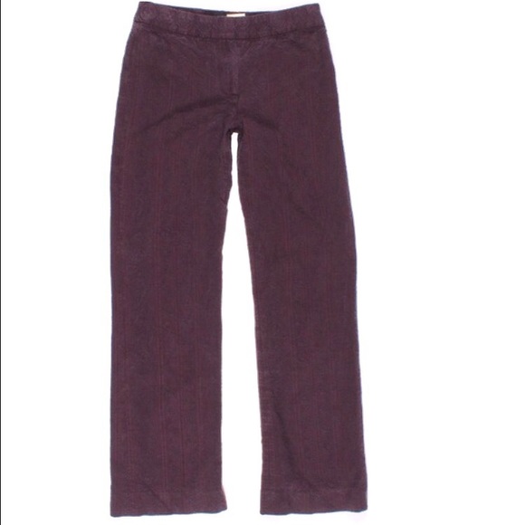 ELIE TAHARI Textured Fabric Stretch Pants Purple 6 - Picture 7 of 9
