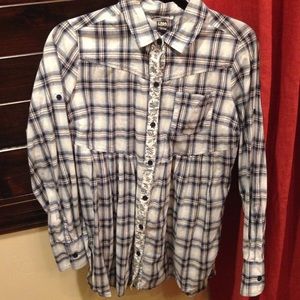 Free people plaid shirt