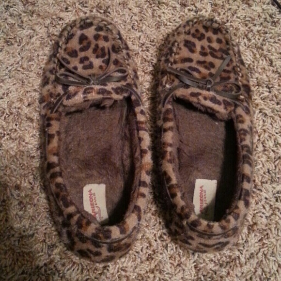 Cheetah moccasins.