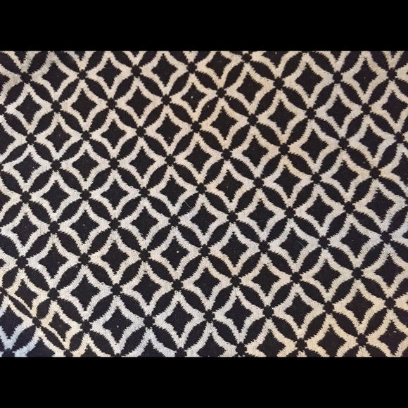 Black and white diamond print cotton skirt - Picture 3 of 4