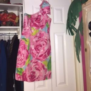 Lilly Pulitzer First Impressions OneShoulder Dress