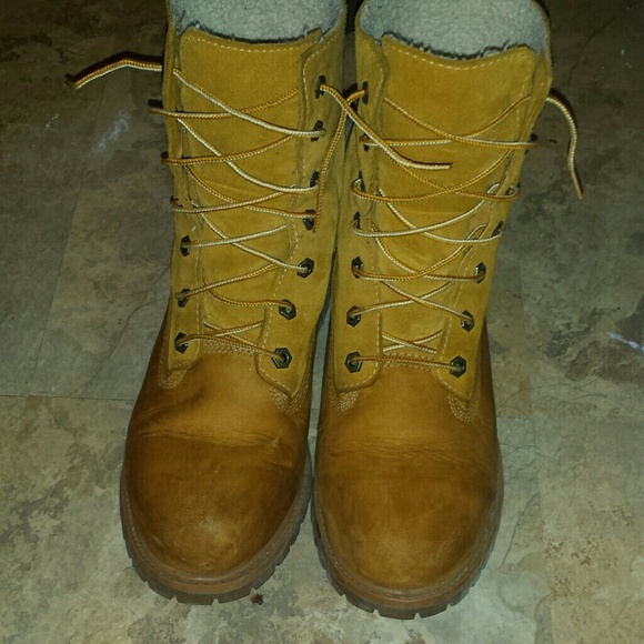 Almost brand new timberland high boots